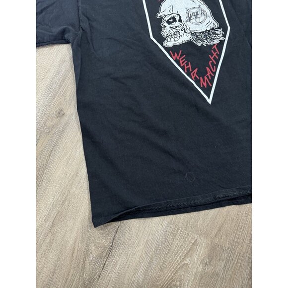 Vintage Y2K Slayer Slatanic Wehrmacht Skull Soldier Band Tee Album Tour Concert - Picture 14 of 16